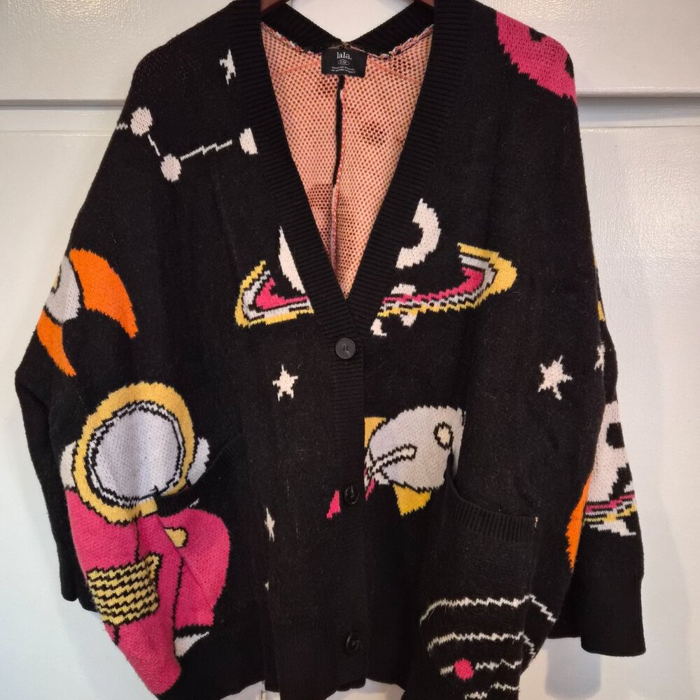 Dressed in Lala Wish You Were Here Oversized Cardigan - Picture 2 of 6